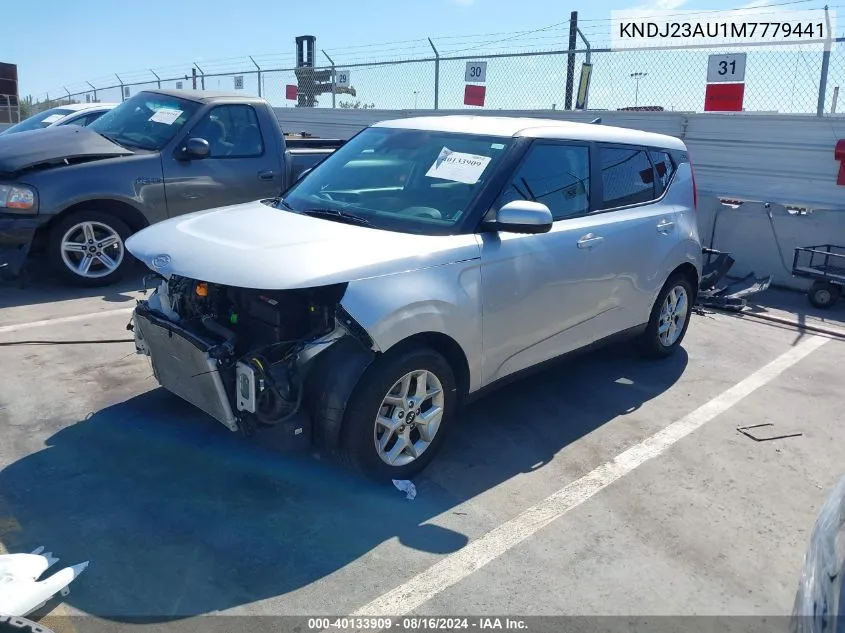 2021 Kia Soul S VIN: KNDJ23AU1M7779441 Lot: 40133909