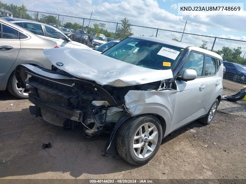 2021 Kia Soul Lx/X Line/S VIN: KNDJ23AU8M7748669 Lot: 40144203