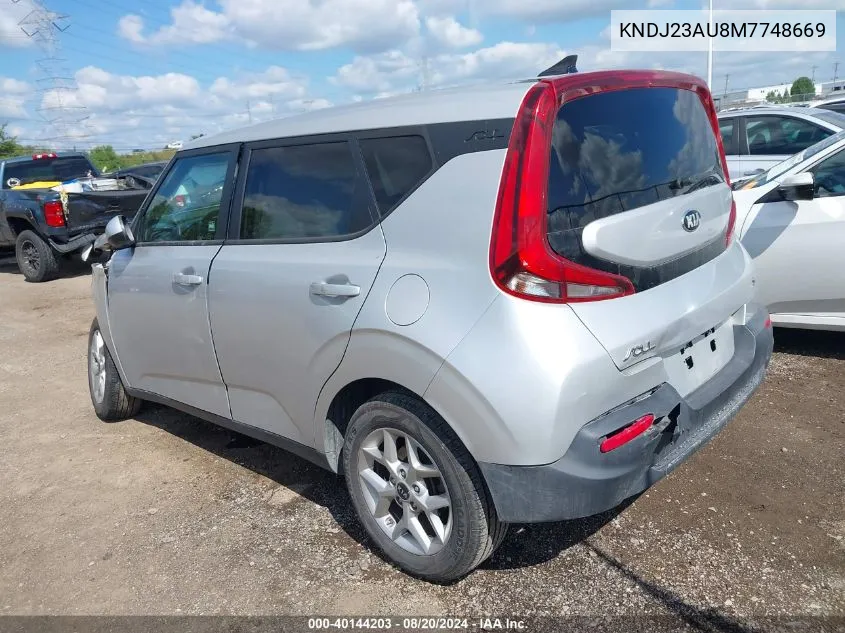 2021 Kia Soul Lx/X Line/S VIN: KNDJ23AU8M7748669 Lot: 40144203