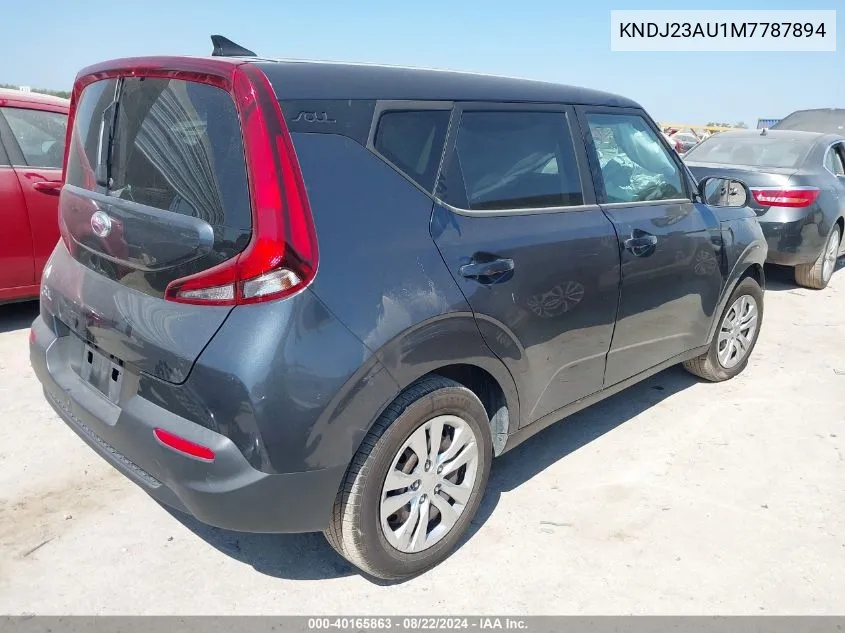 2021 Kia Soul Lx VIN: KNDJ23AU1M7787894 Lot: 40165863