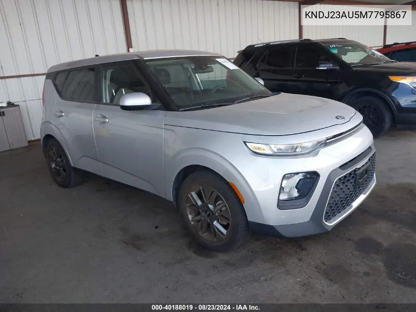 2021 Kia Soul S VIN: KNDJ23AU5M7795867 Lot: 40188019