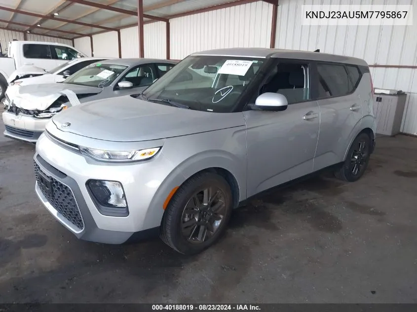 2021 Kia Soul S VIN: KNDJ23AU5M7795867 Lot: 40188019