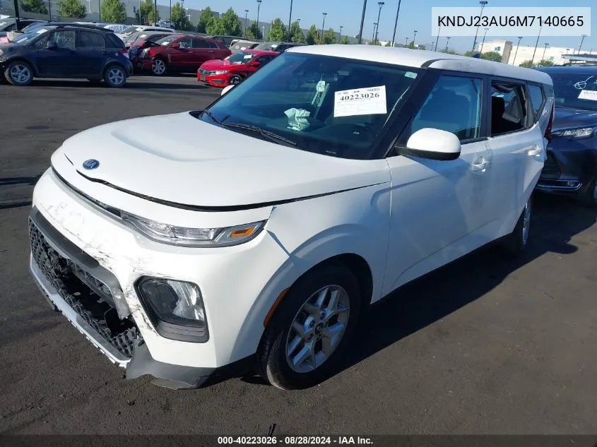 2021 Kia Soul S VIN: KNDJ23AU6M7140665 Lot: 40223026