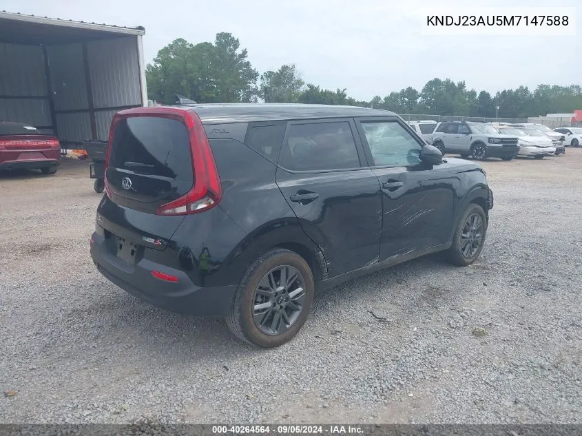 2021 Kia Soul S VIN: KNDJ23AU5M7147588 Lot: 40264564