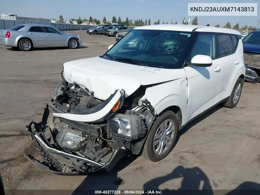 2021 Kia Soul Lx VIN: KNDJ23AUXM7143813 Lot: 40277228