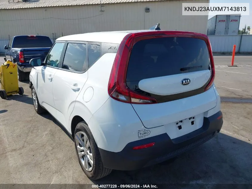 2021 Kia Soul Lx VIN: KNDJ23AUXM7143813 Lot: 40277228