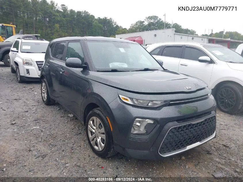 2021 Kia Soul Lx VIN: KNDJ23AU0M7779771 Lot: 40283186