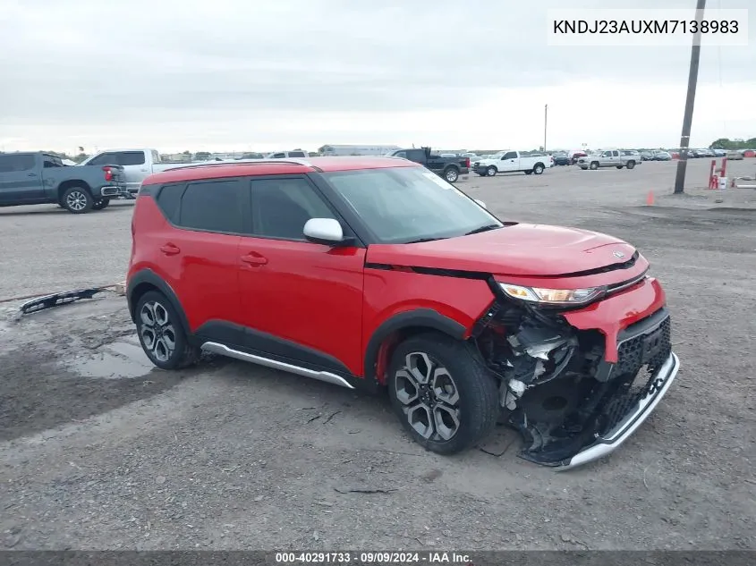 2021 Kia Soul X-Line VIN: KNDJ23AUXM7138983 Lot: 40291733