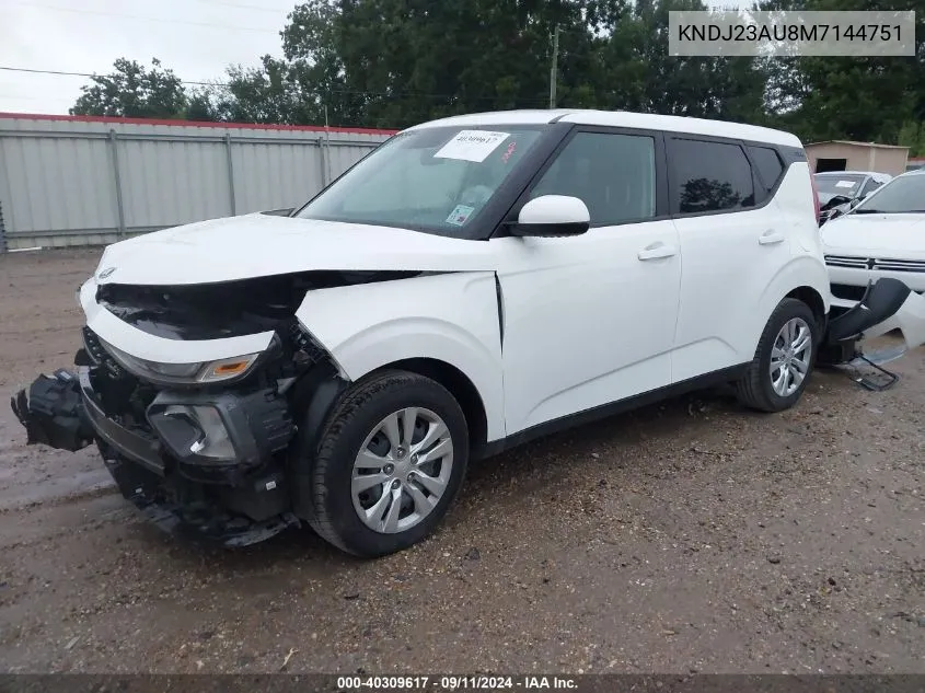 2021 Kia Soul Lx/X Line/S VIN: KNDJ23AU8M7144751 Lot: 40309617