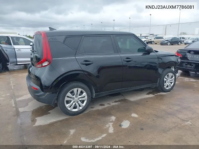 2021 Kia Soul Lx VIN: KNDJ23AUXM7786081 Lot: 40313397