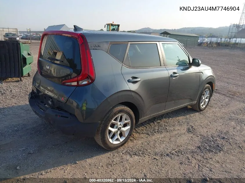 2021 Kia Soul Lx/X Line/S VIN: KNDJ23AU4M7746904 Lot: 40320862