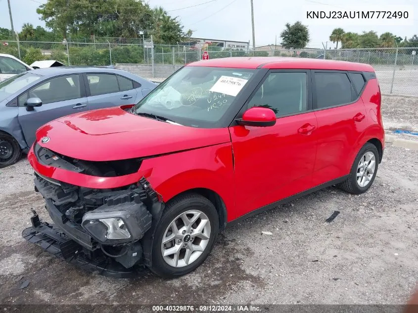 2021 Kia Soul Lx/X Line/S VIN: KNDJ23AU1M7772490 Lot: 40329876