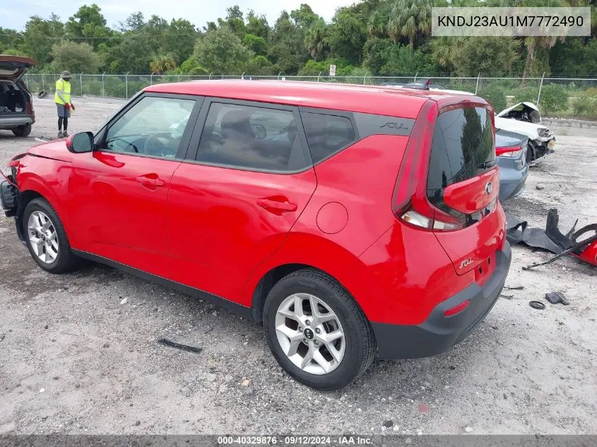 2021 Kia Soul Lx/X Line/S VIN: KNDJ23AU1M7772490 Lot: 40329876