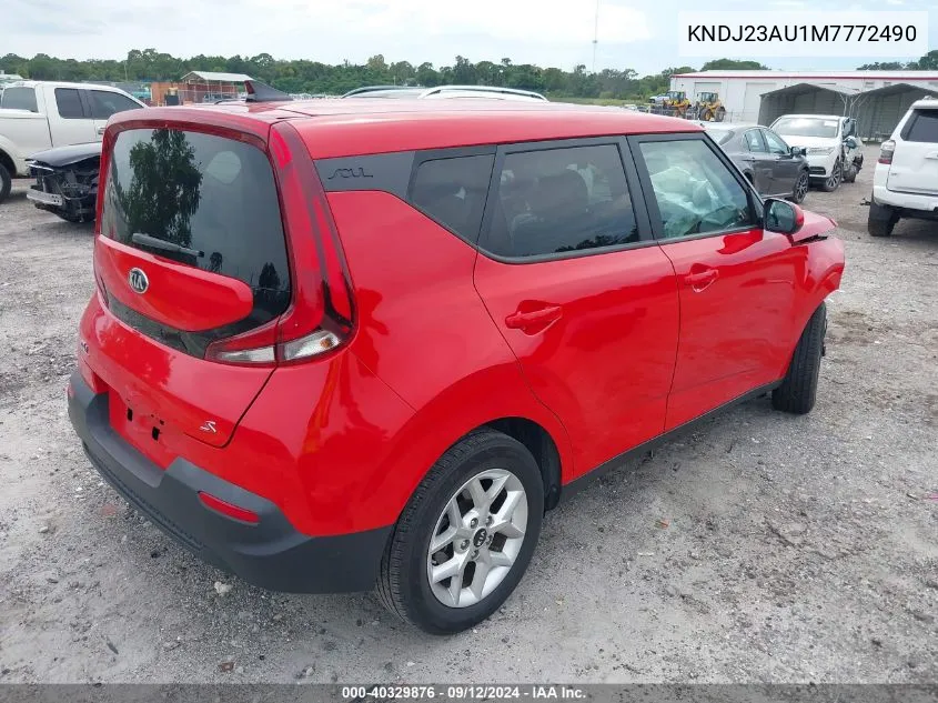 2021 Kia Soul Lx/X Line/S VIN: KNDJ23AU1M7772490 Lot: 40329876