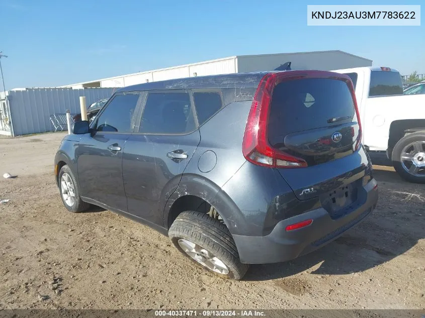 2021 Kia Soul Lx/X Line/S VIN: KNDJ23AU3M7783622 Lot: 40337471