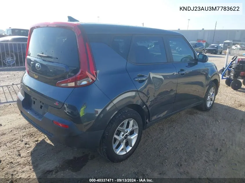 2021 Kia Soul Lx/X Line/S VIN: KNDJ23AU3M7783622 Lot: 40337471