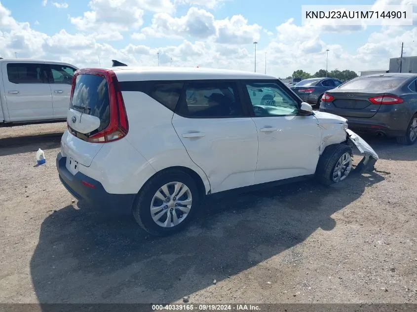 2021 Kia Soul Lx VIN: KNDJ23AU1M7144901 Lot: 40339165