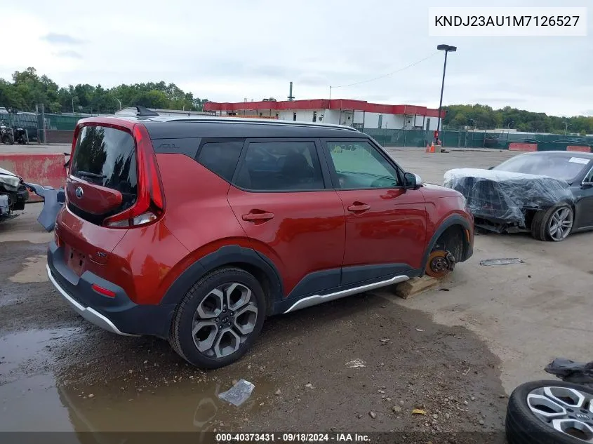 2021 Kia Soul X-Line VIN: KNDJ23AU1M7126527 Lot: 40373431