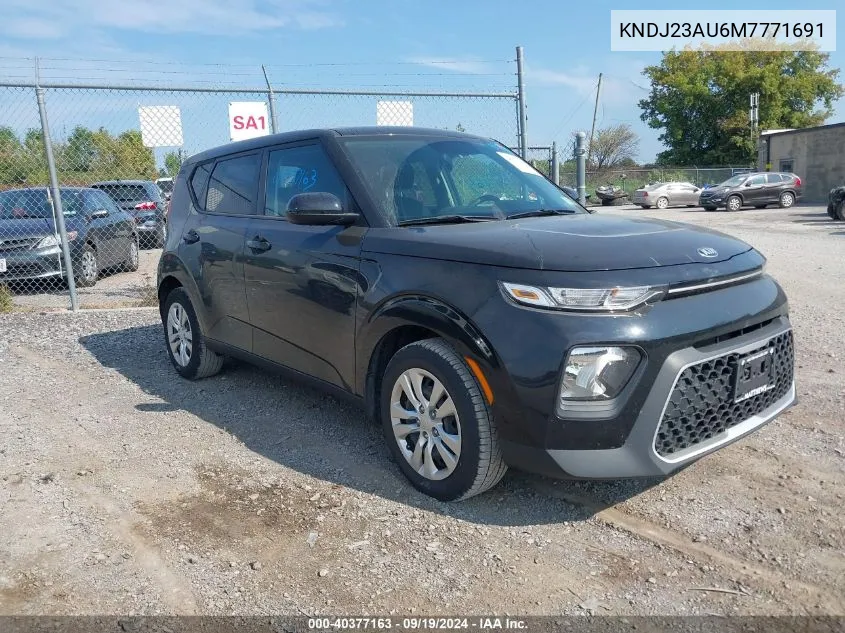 2021 Kia Soul Lx VIN: KNDJ23AU6M7771691 Lot: 40377163