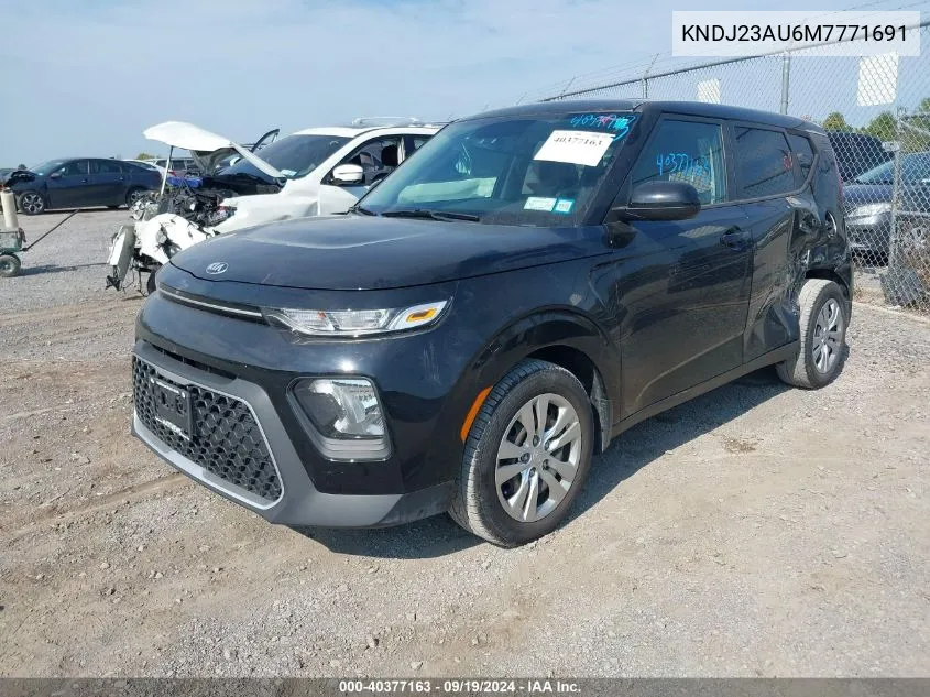 2021 Kia Soul Lx VIN: KNDJ23AU6M7771691 Lot: 40377163