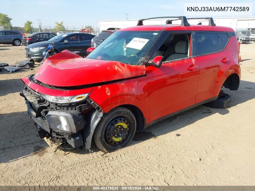 KNDJ33AU6M7742589 2021 Kia Soul Ex