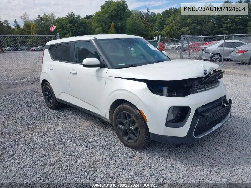 2021 Kia Soul S VIN: KNDJ23AU1M7124504 Lot: 40401930