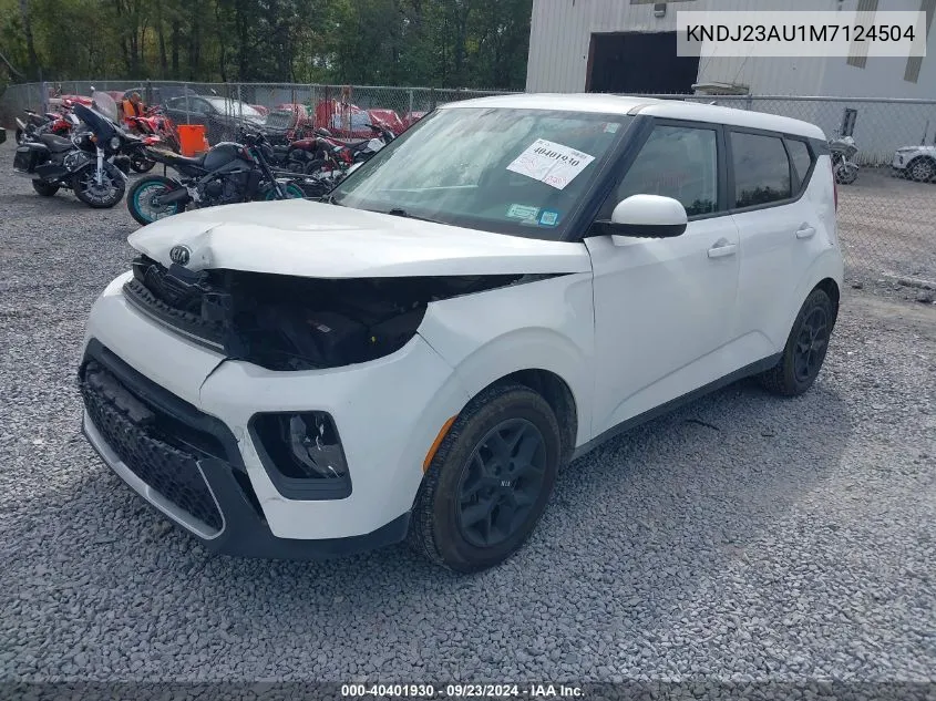 2021 Kia Soul S VIN: KNDJ23AU1M7124504 Lot: 40401930