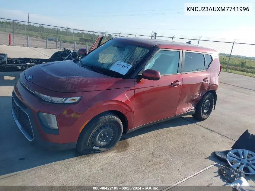 2021 Kia Soul Lx VIN: KNDJ23AUXM7741996 Lot: 40422105