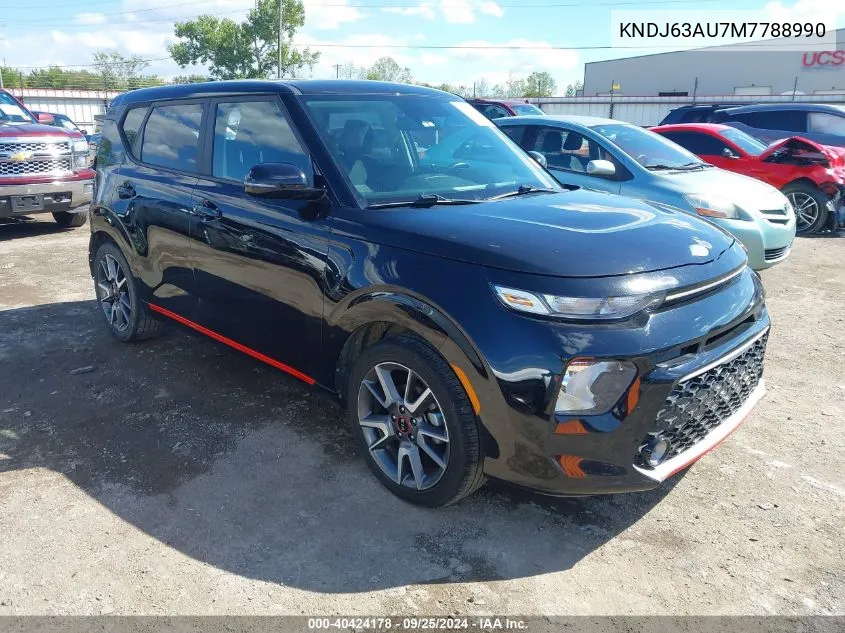 2021 Kia Soul Gt-Line VIN: KNDJ63AU7M7788990 Lot: 40424178