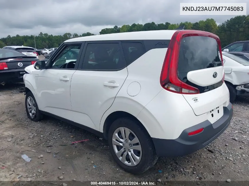 2021 Kia Soul Lx VIN: KNDJ23AU7M7745083 Lot: 40469415