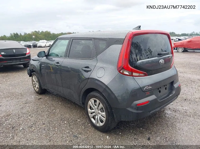 2021 Kia Soul Lx VIN: KNDJ23AU7M7742202 Lot: 40532813