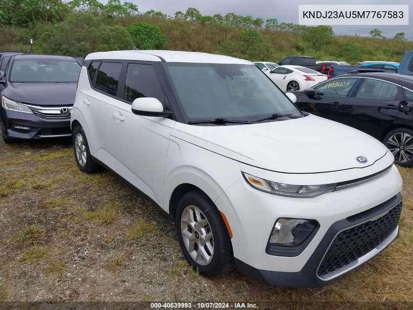 2021 Kia Soul Lx/X Line/S VIN: KNDJ23AU5M7767583 Lot: 40539993