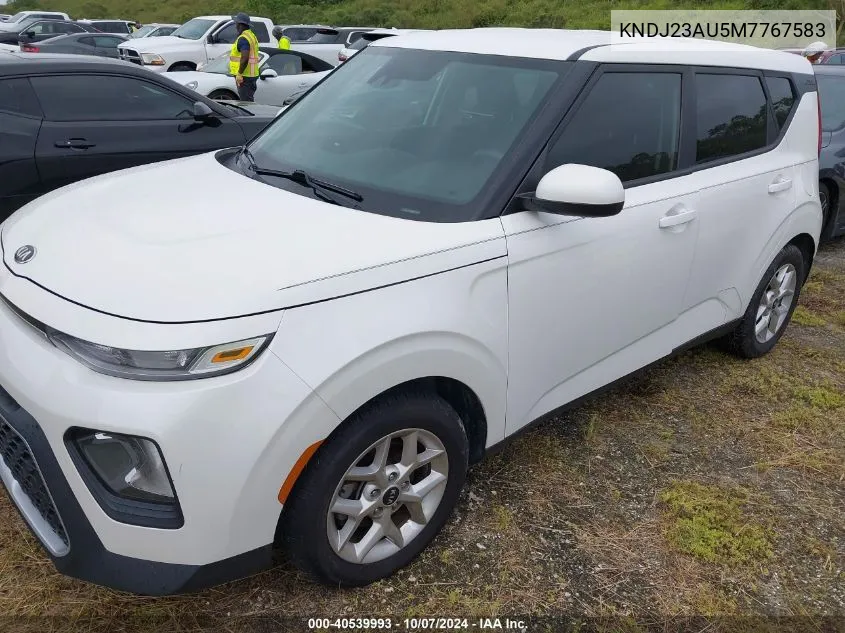 2021 Kia Soul Lx/X Line/S VIN: KNDJ23AU5M7767583 Lot: 40539993