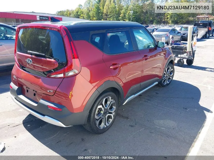 2021 Kia Soul X-Line VIN: KNDJ23AU4M7129180 Lot: 40572018