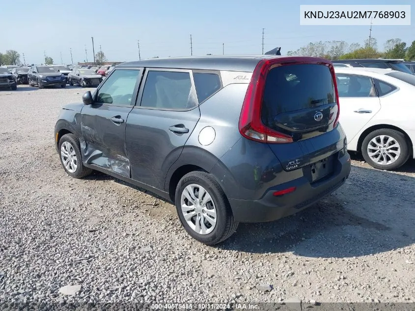 2021 Kia Soul Lx/X Line/S VIN: KNDJ23AU2M7768903 Lot: 40575485