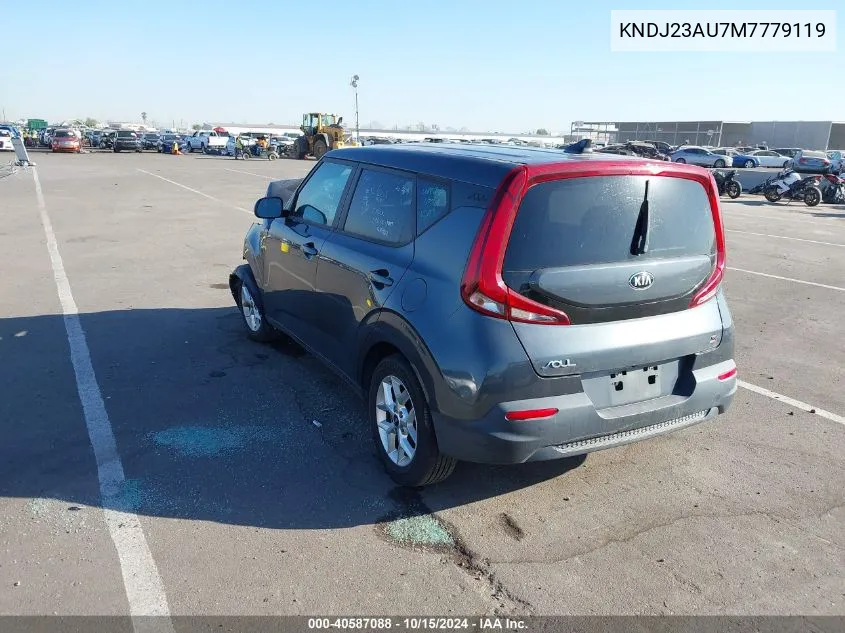 2021 Kia Soul S VIN: KNDJ23AU7M7779119 Lot: 40587088