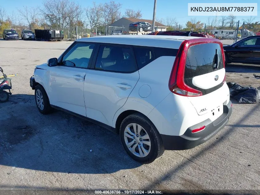 2021 Kia Soul Lx VIN: KNDJ23AU8M7788377 Lot: 40638756