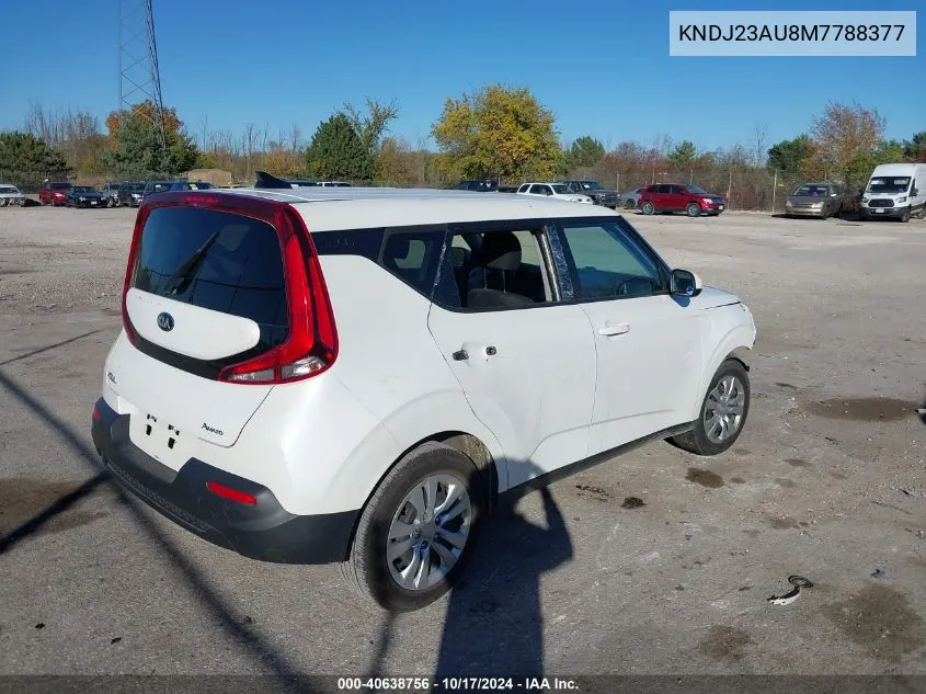 2021 Kia Soul Lx VIN: KNDJ23AU8M7788377 Lot: 40638756