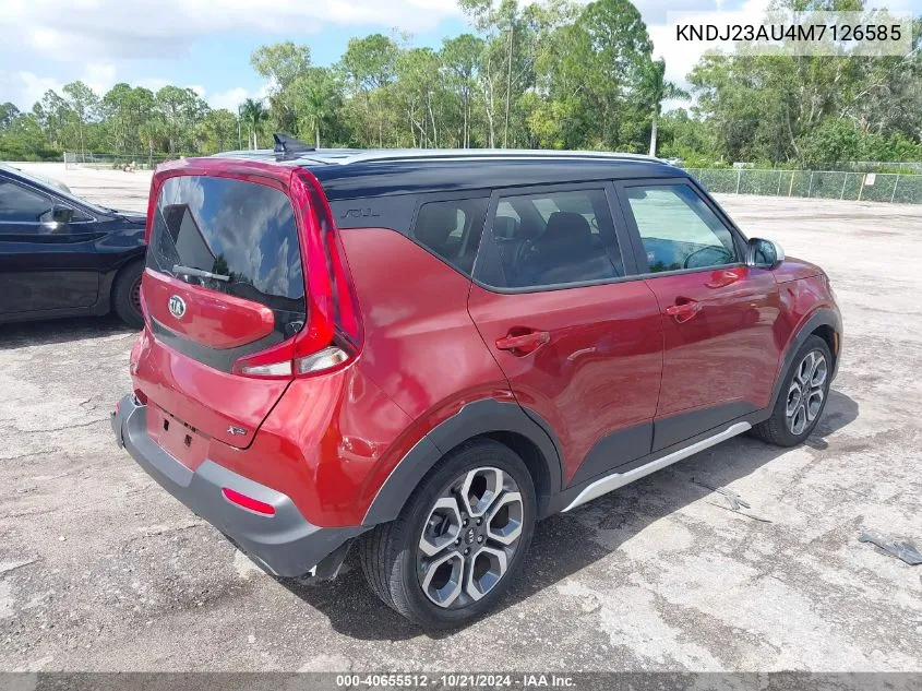 2021 Kia Soul X-Line VIN: KNDJ23AU4M7126585 Lot: 40655512