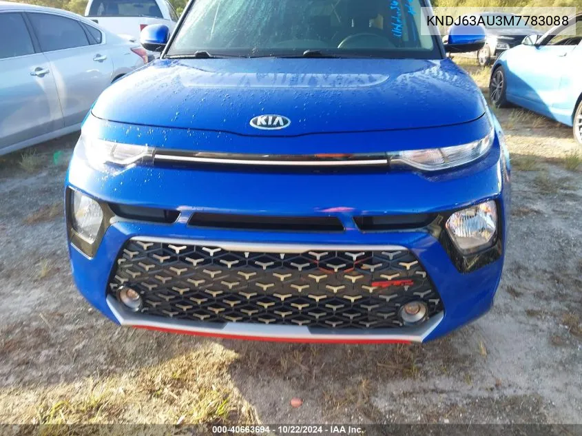 2021 Kia Soul Gt-Line VIN: KNDJ63AU3M7783088 Lot: 40663694