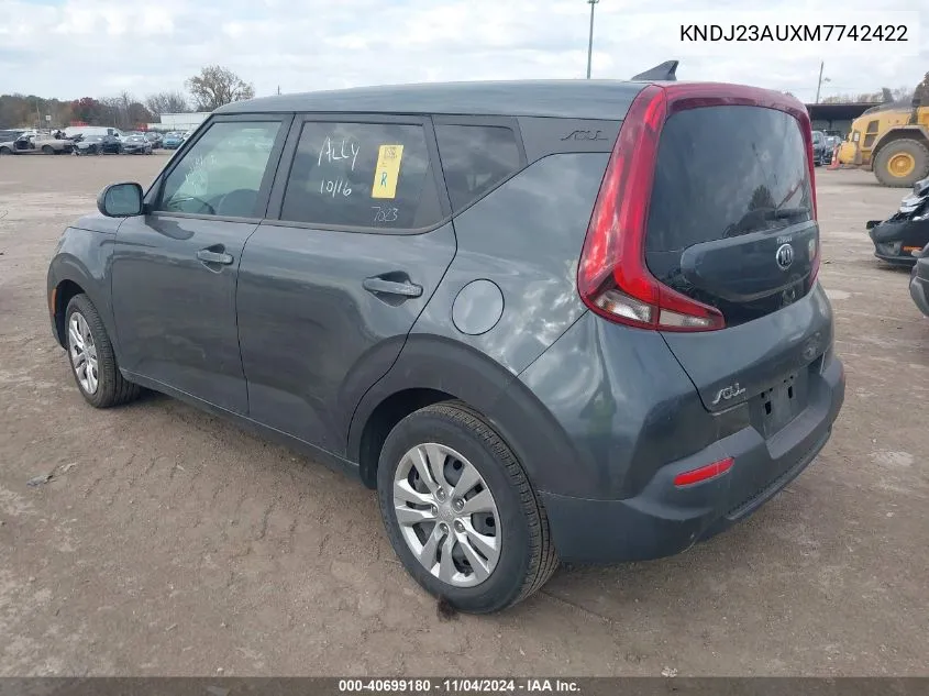 2021 Kia Soul Lx VIN: KNDJ23AUXM7742422 Lot: 40699180