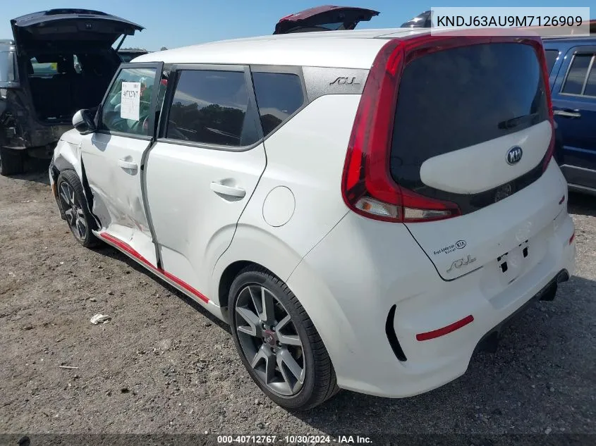 2021 Kia Soul Gt-Line VIN: KNDJ63AU9M7126909 Lot: 40712767