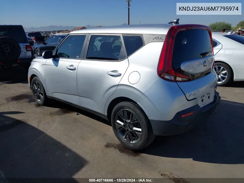 2021 Kia Soul Lx/X Line/S VIN: KNDJ23AU6M7795974 Lot: 40716686