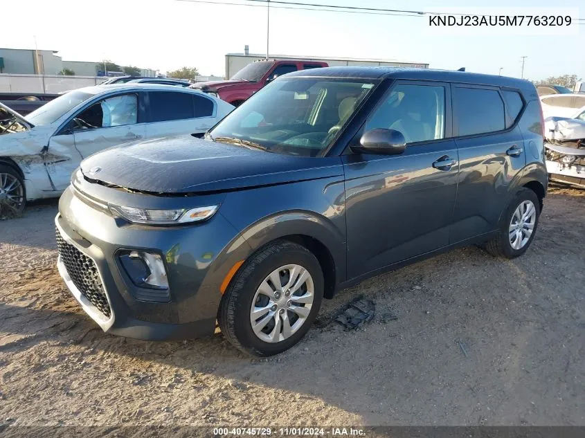 2021 Kia Soul Lx VIN: KNDJ23AU5M7763209 Lot: 40745729