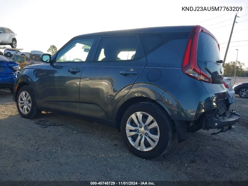 2021 Kia Soul Lx VIN: KNDJ23AU5M7763209 Lot: 40745729