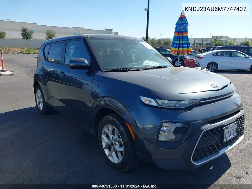 2021 Kia Soul S VIN: KNDJ23AU6M7747407 Lot: 40751530