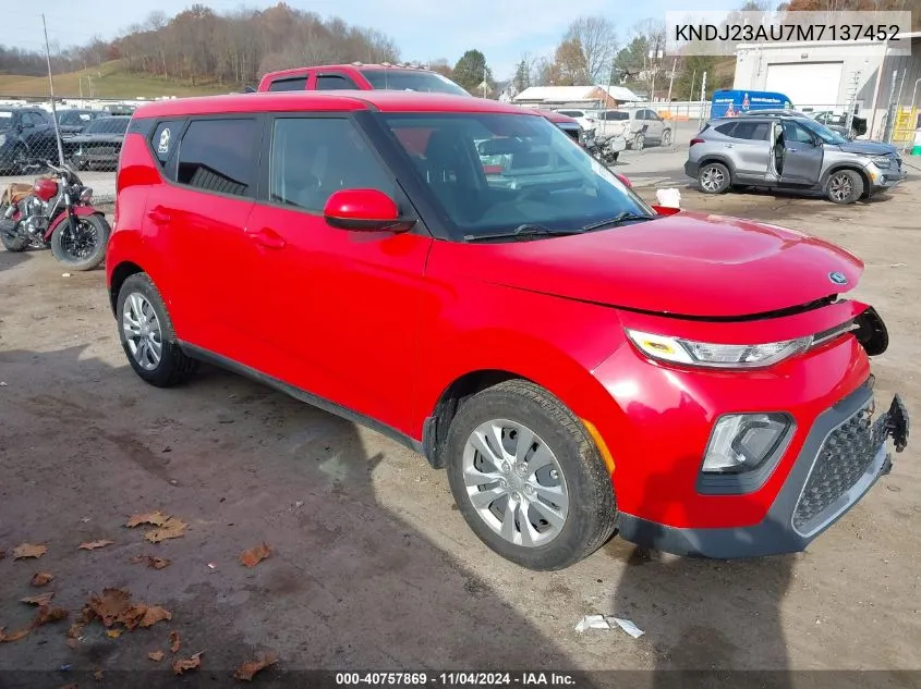 2021 Kia Soul Lx VIN: KNDJ23AU7M7137452 Lot: 40757869