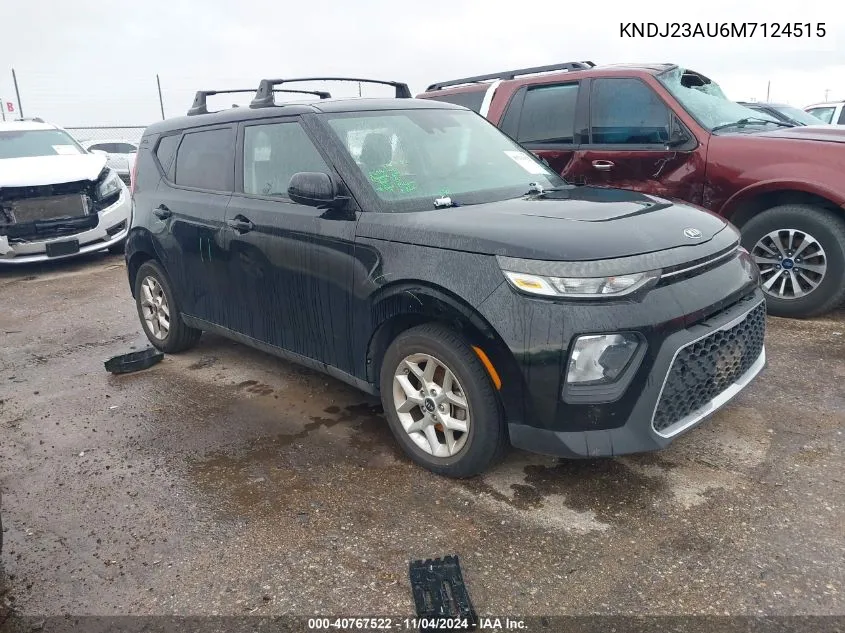 2021 Kia Soul S VIN: KNDJ23AU6M7124515 Lot: 40767522