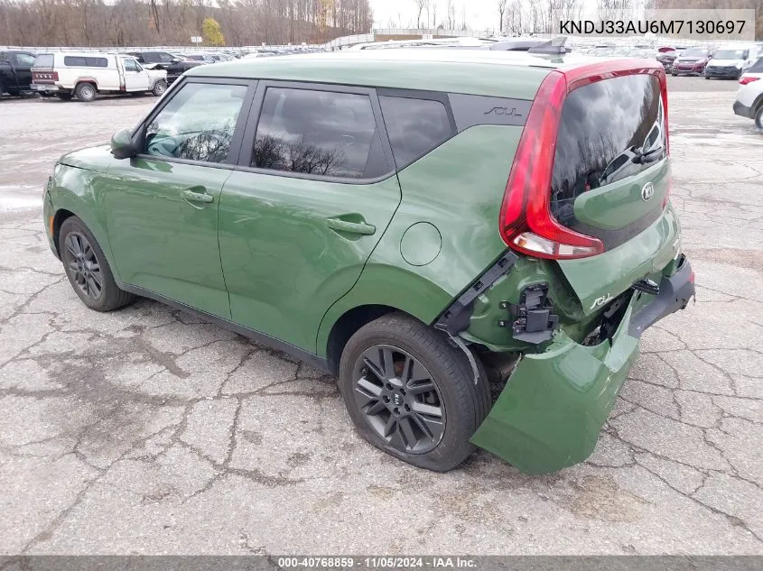 2021 Kia Soul Ex VIN: KNDJ33AU6M7130697 Lot: 40768859