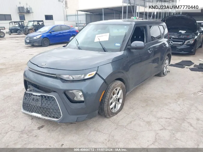 2021 Kia Soul S VIN: KNDJ23AU9M7770440 Lot: 40800772